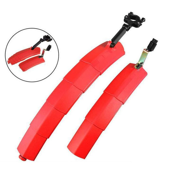 27.5 Telescopic Folding Mudguard With Led Taillight