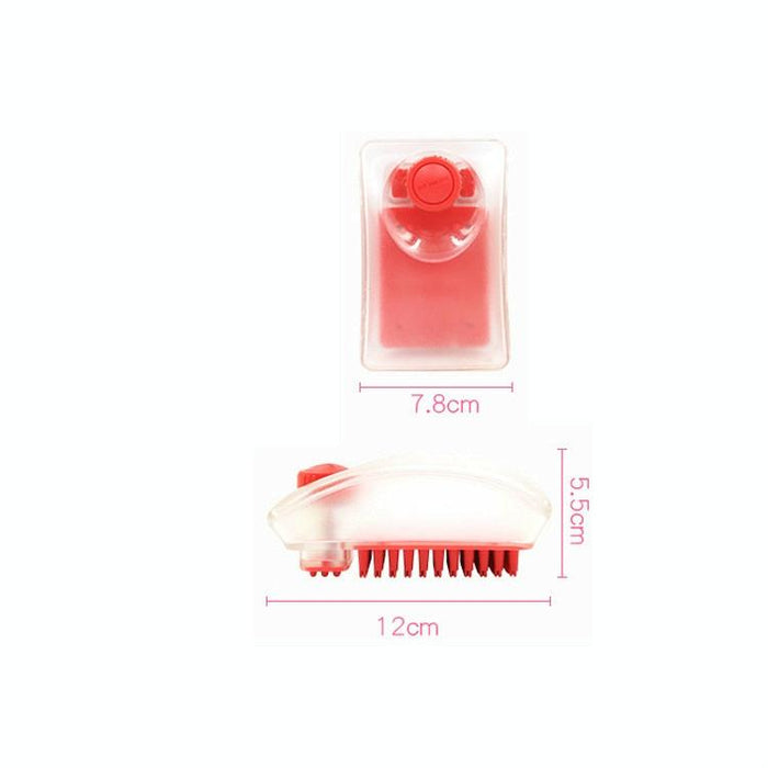 2 In 1 Dog Shower Gel & Massage Brush Random Colour