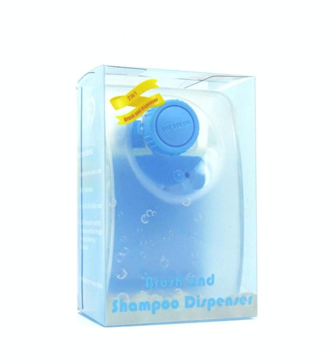 2 In 1 Dog Shower Gel & Massage Brush Random Colour