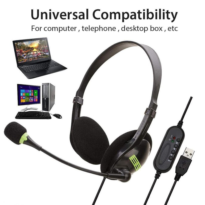 Usb Headset With Mic For Aviation Use
