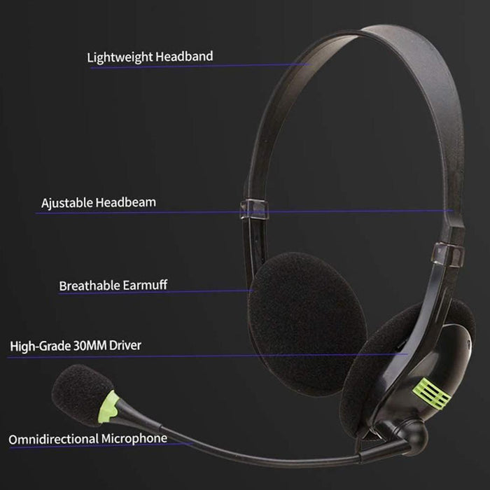 Usb Headset With Mic For Aviation Use