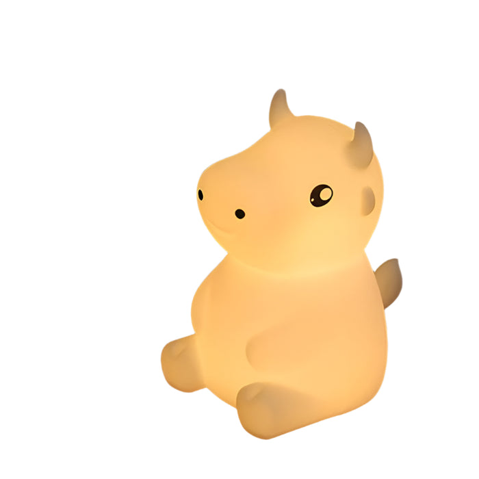 Jx-Yd-08 Silicone Calf Cow Night Light Colourful Led Dimming Lamp For Bedside