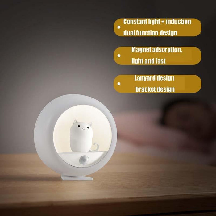 Usb Human Body Induction Night Light For Bedroom Cute Pet Design