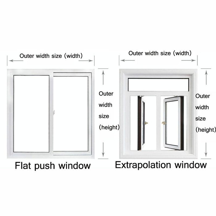 Window Windproof Warm Film Indoor Air Leakage Soundproof Double-Layer Insulation - Size 1.6X1.4M