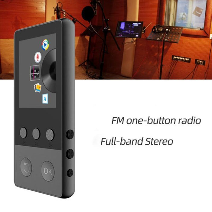 1.8 Inch 8Gb Sports Bluetooth Mp3 / Mp4 Player Screen Speaker Support