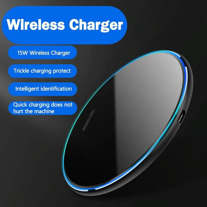 15W Round Acrylic Mirror Wireless Charger
