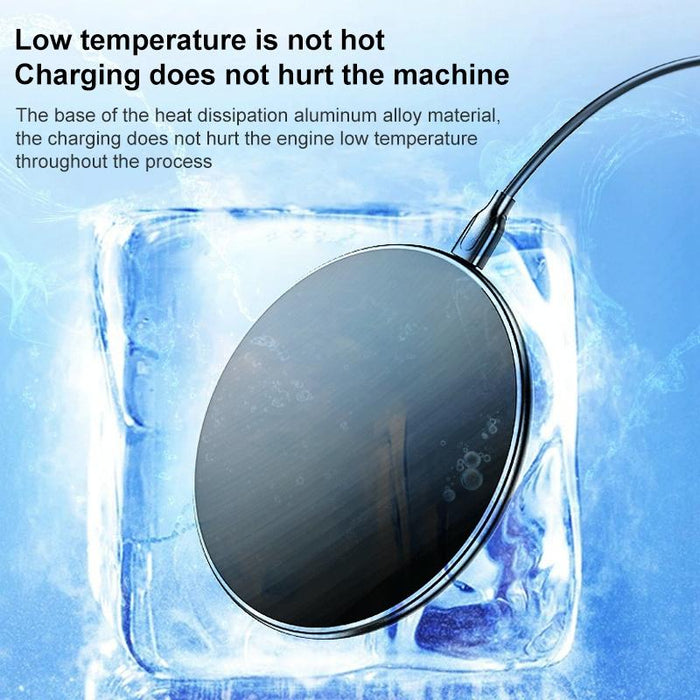 15W Round Acrylic Mirror Wireless Charger