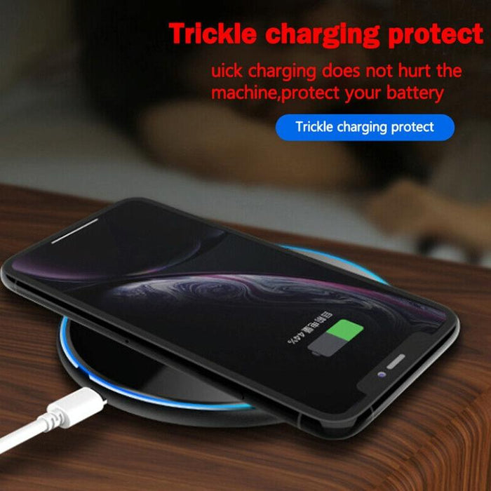 15W Round Acrylic Mirror Wireless Charger