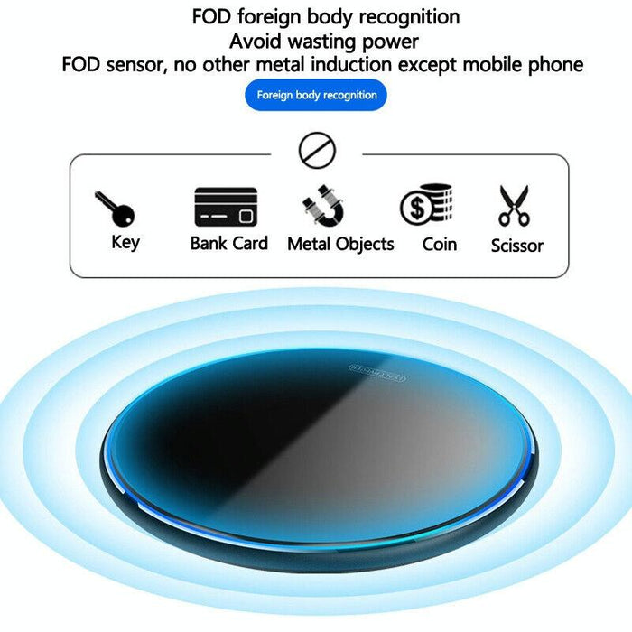 15W Round Acrylic Mirror Wireless Charger