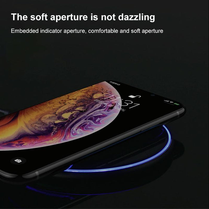 15W Round Acrylic Mirror Wireless Charger