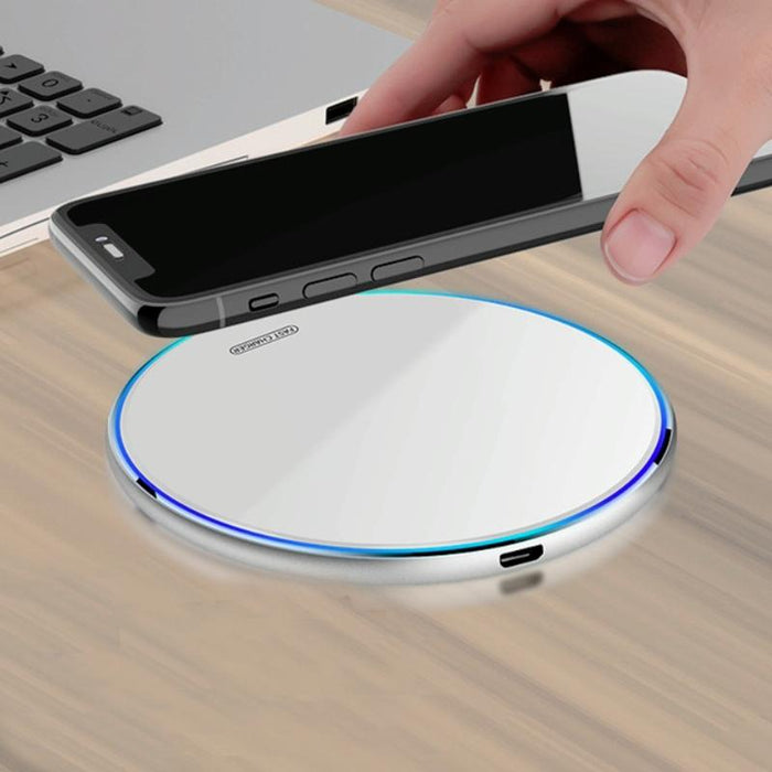 15W Round Acrylic Mirror Wireless Charger