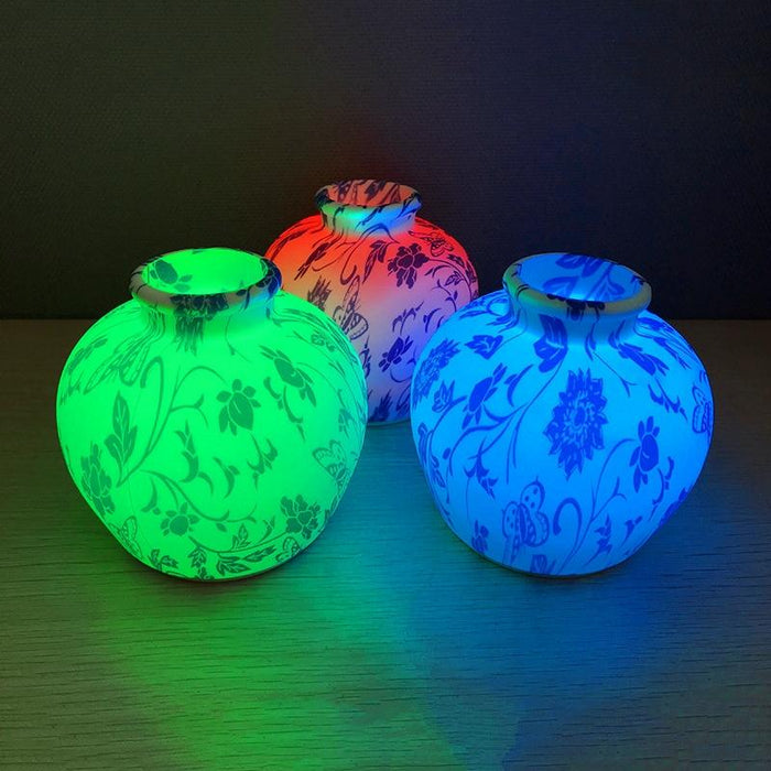 Blue-And-White Porcelain Usb Night Light Pat Sensor Colourful Light