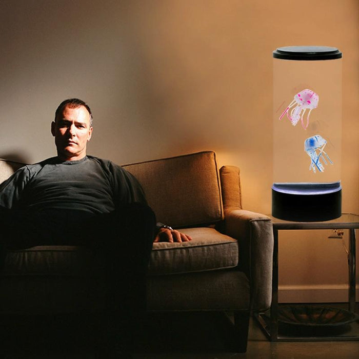 Led Jellyfish Night Light Colourful Desktop Simulation