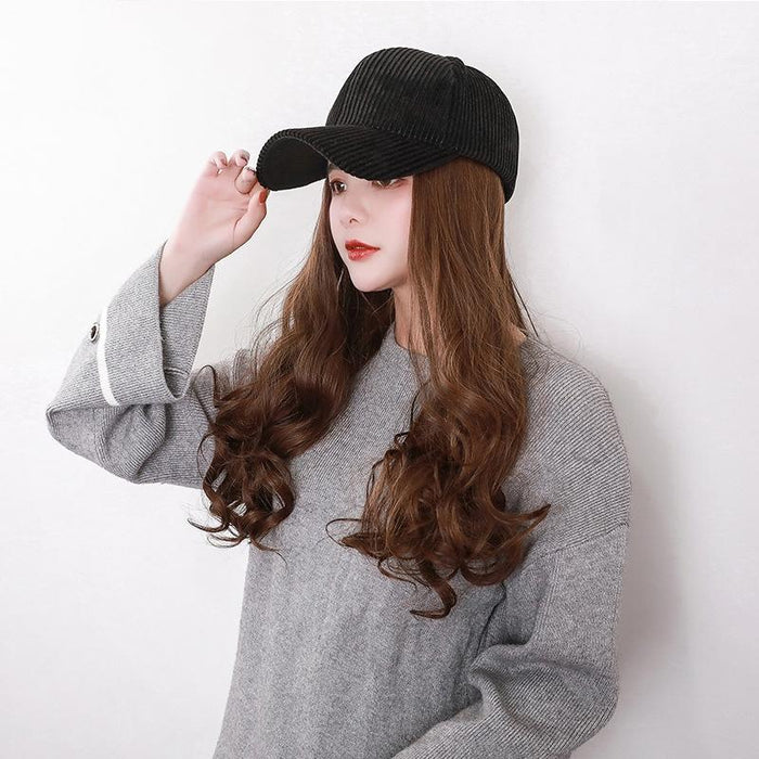 Detachable Pear Flower Roll Long Hair Wig Fashionable