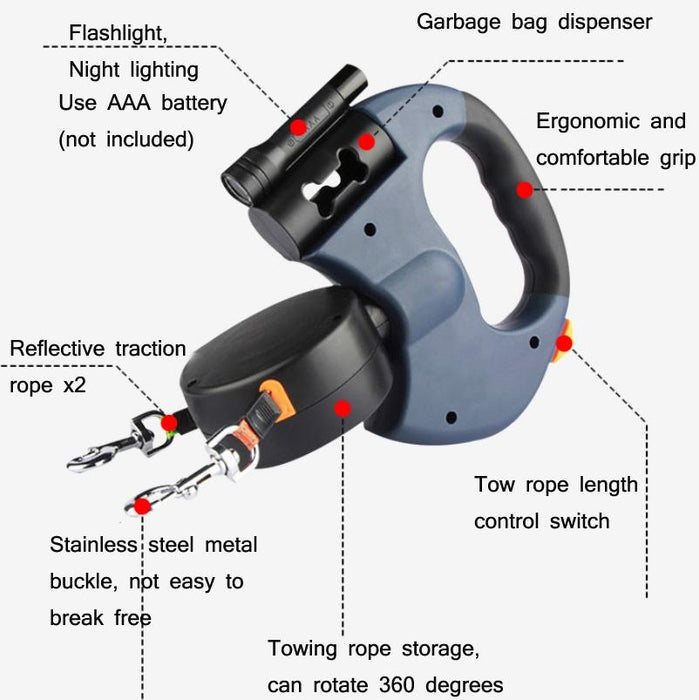 Led Dog Tractor For Night Travel With Traction Rope