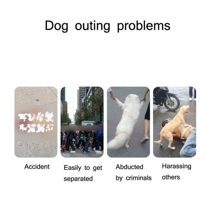 Led Dog Tractor For Night Travel With Traction Rope