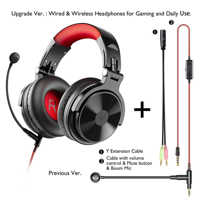 Wireless Gaming Headset Black & Red