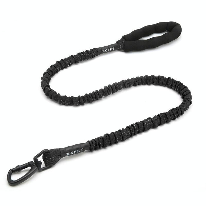 120Cm High Elastic Dog Traction Rope Black