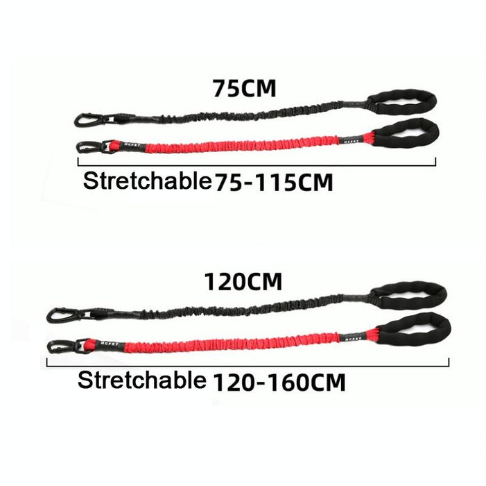 120Cm High Elastic Dog Traction Rope Black