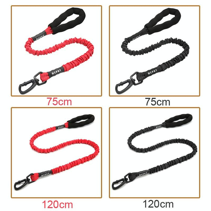 120Cm High Elastic Dog Traction Rope Black