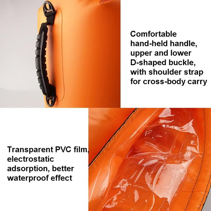 Waterproof Outdoor Rafting Backpack Inflatable Swimming Tote Bag For River Tracing And More