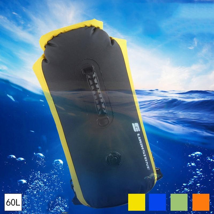 Waterproof Outdoor Rafting Backpack Inflatable Swimming Tote Bag For River Tracing And More