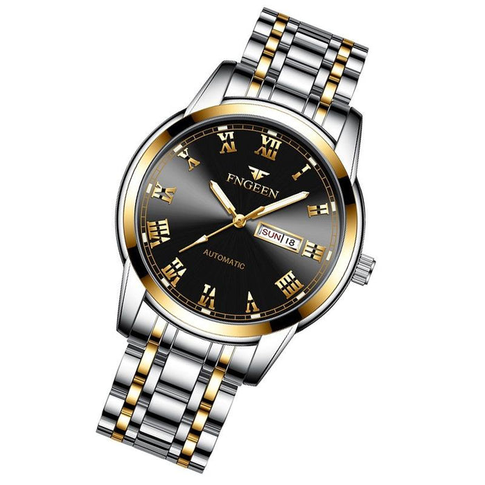 4002 Men Roman Numeral Dial Sports Student Luminous Quartz Watch