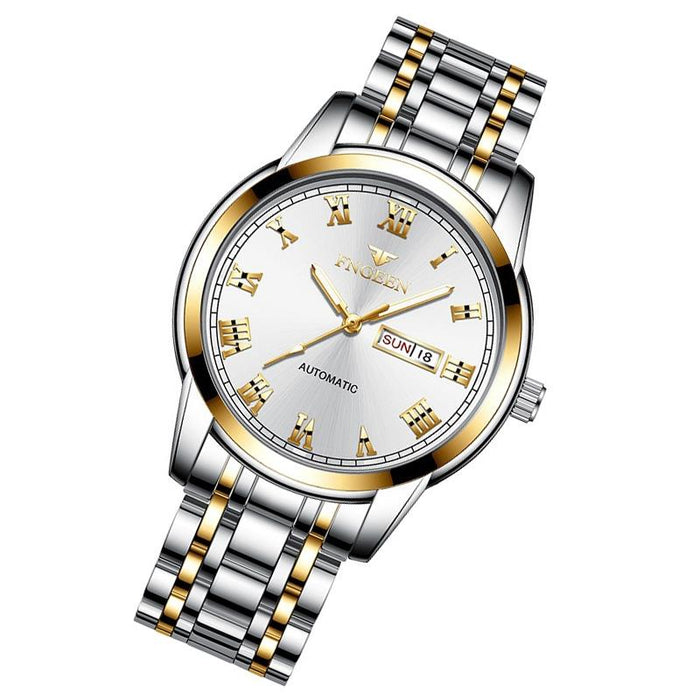 4002 Men Roman Numeral Dial Sports Student Luminous Quartz Watch