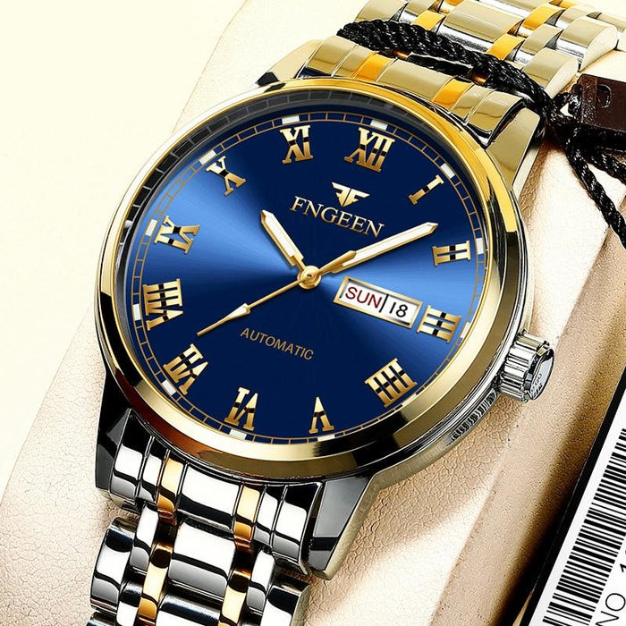 4002 Men Roman Numeral Dial Sports Student Luminous Quartz Watch
