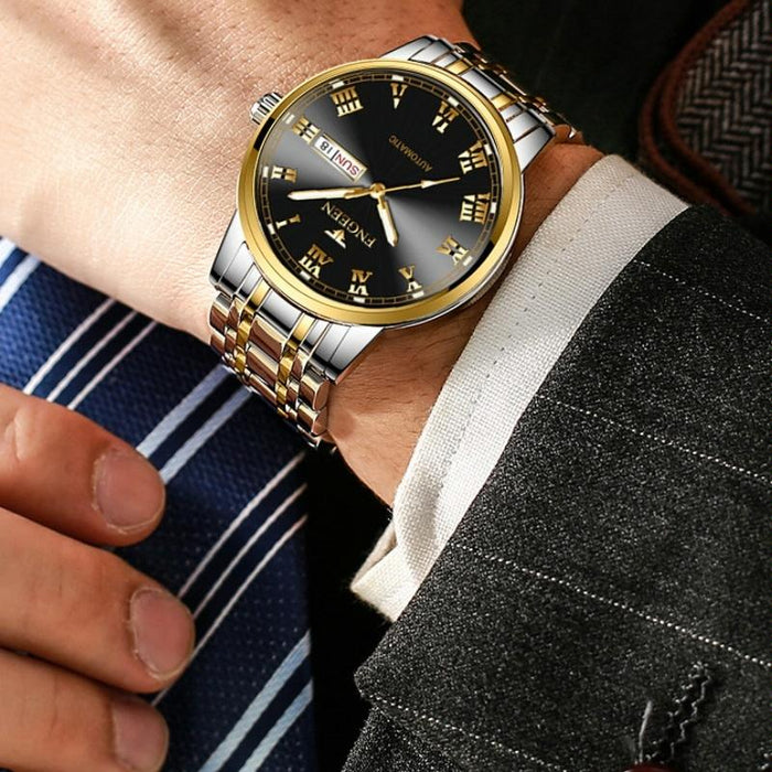 4002 Men Roman Numeral Dial Sports Student Luminous Quartz Watch