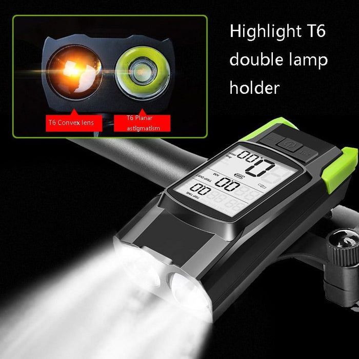 3-In-1 Wireless Bike Light Strong Front Lamp Upgrade Floating Green