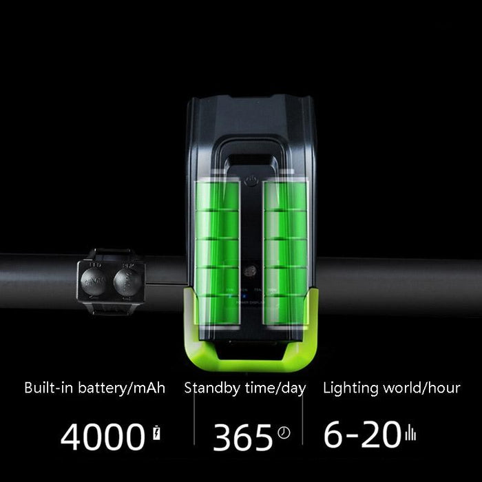 3-In-1 Wireless Bike Light Strong Front Lamp Upgrade Floating Black