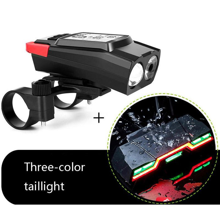 3-In-1 Wireless Bike Light Set Strong Front & Tail Lights Red Upgrade