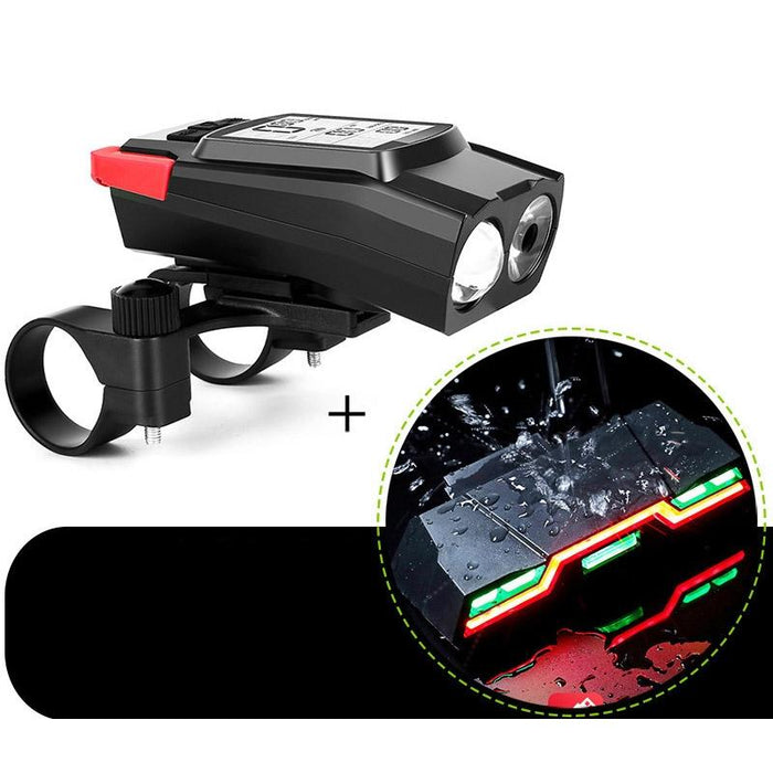 3-In-1 Wireless Bike Light Set Strong Front & Tail Lights Red Upgrade