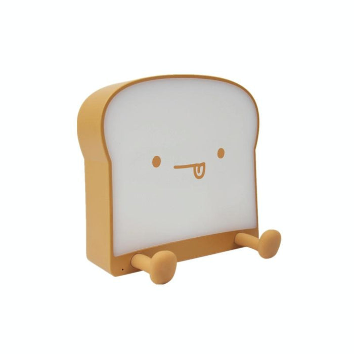 Toast Bread Night Light With Phone Holder Bedroom Sleep Timer