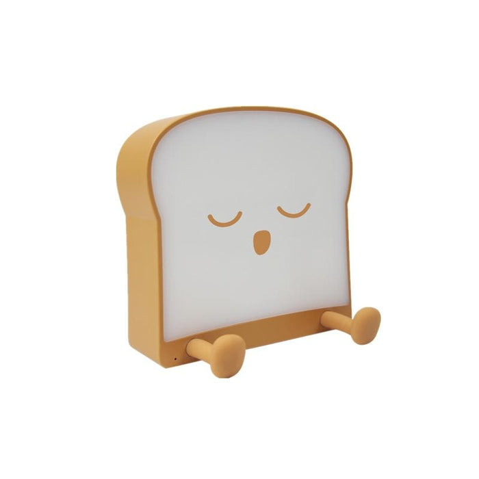 Toast Bread Night Light With Phone Holder Bedroom Sleep Timer