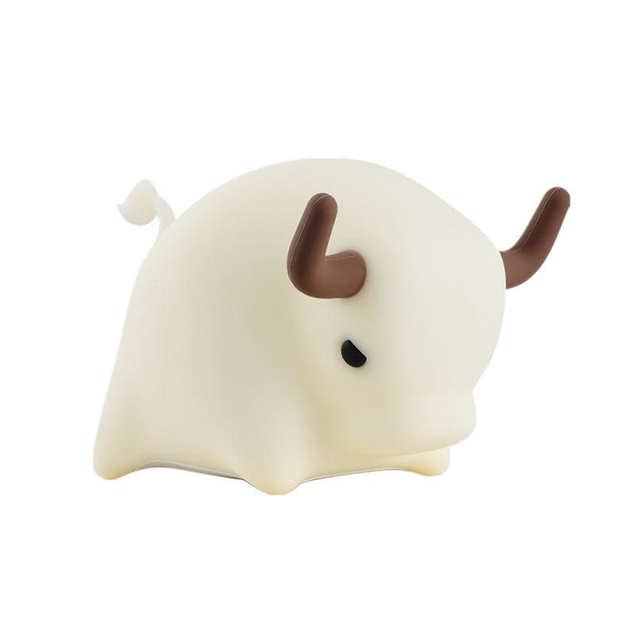 Usb Cow Night Light Dimmable Timer Yellow
