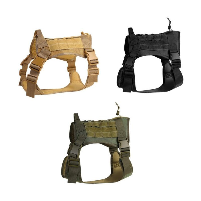 Xl Dog Training Vest With Leash Khaki