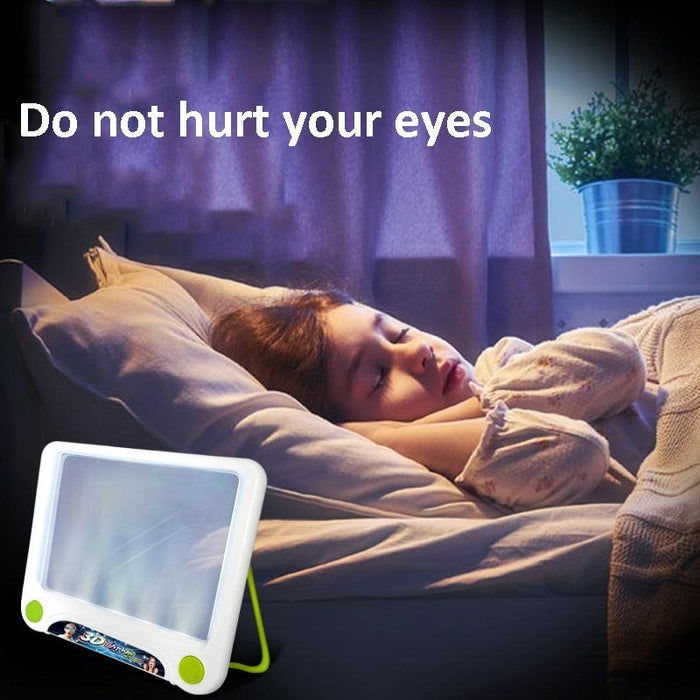 3D Fluorescent Drawing Board Magic Luminous Three-Dimensional Writing Board Graffiti Board Lighting Puzzle Children Drawing Board Style Drawing Screen Dinosaur Version