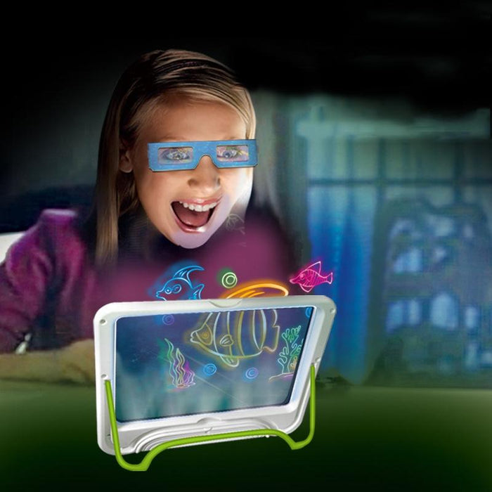 3D Fluorescent Drawing Board Luminous Puzzle For Kids