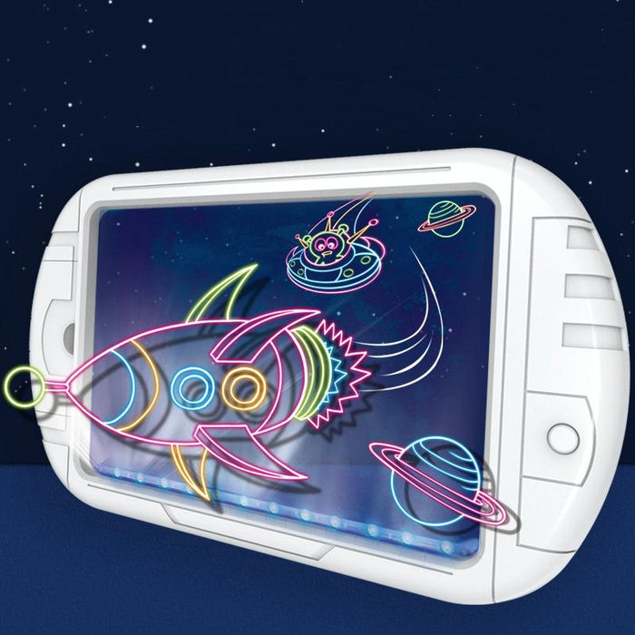 3D Fluorescent Drawing Board For Kids Dinosaur Version