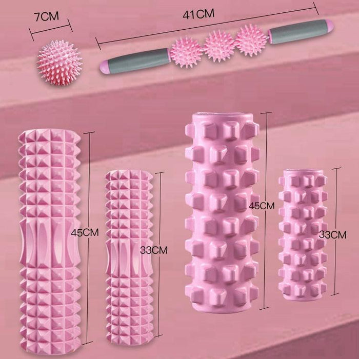 3-In-1 Eva Foam Roller Set 45Cm Length Purple Wolf Tooth