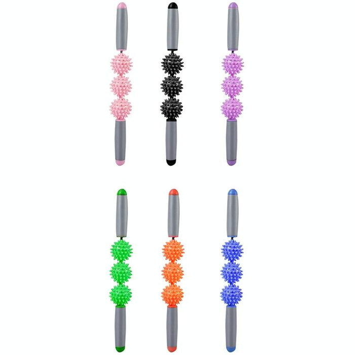 3-In-1 Eva Foam Roller Set 33Cm Length Black Crescent