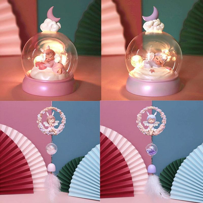 Decorative Purple Wind Night Light For Bedside Ambiance B82880