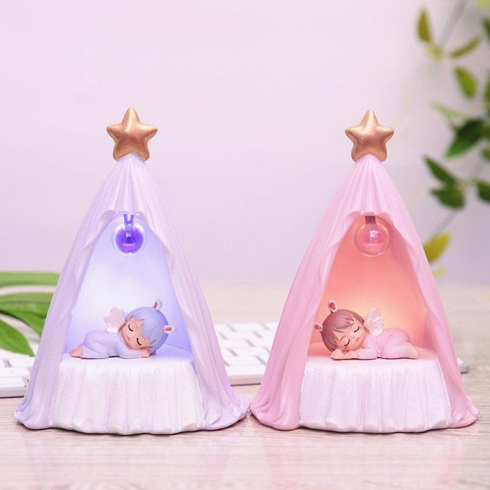 Decorative Pink Tent Night Light For Bedside Ambiance B82880