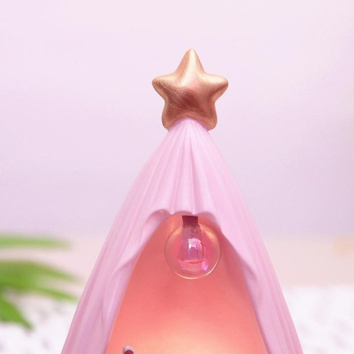 Decorative Pink Tent Night Light For Bedside Ambiance B82880
