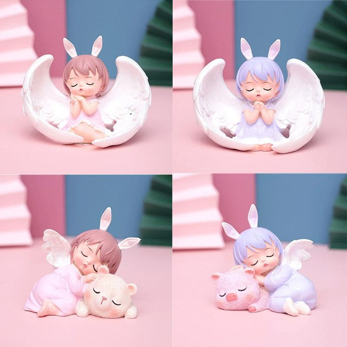 Small Purple Lobby Night Light For Room Decor Bedside Lamp Ornament