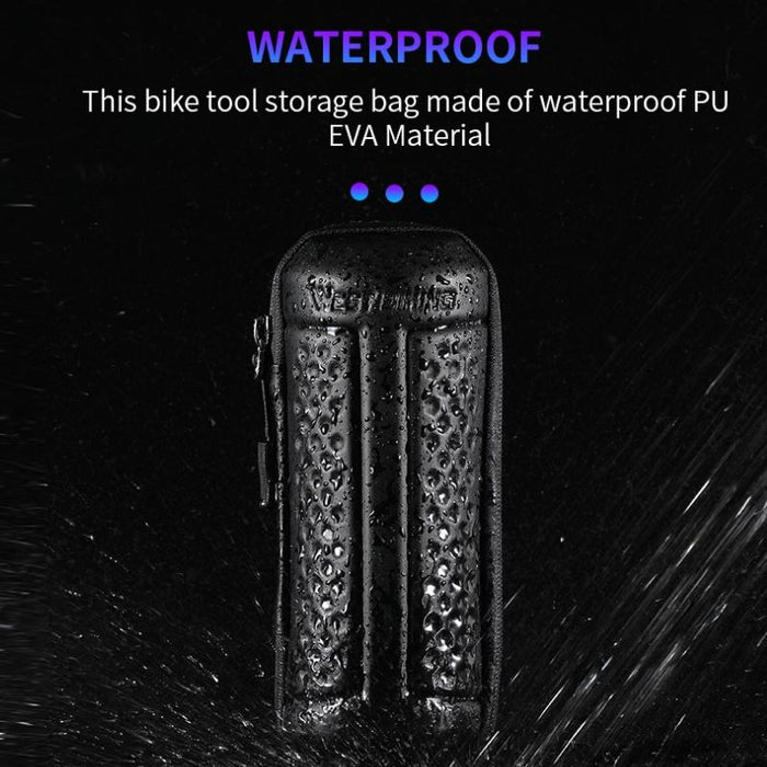 1.2L Hard Shell Bike Water Bottle Bag + Cage