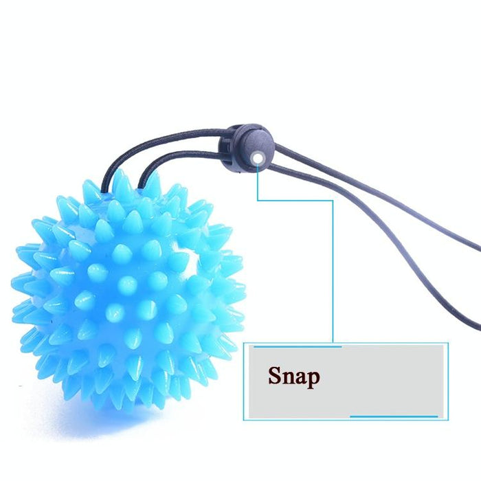 6Cm Tpr Grip Ball For Stroke Recovery & Massage Light Blue