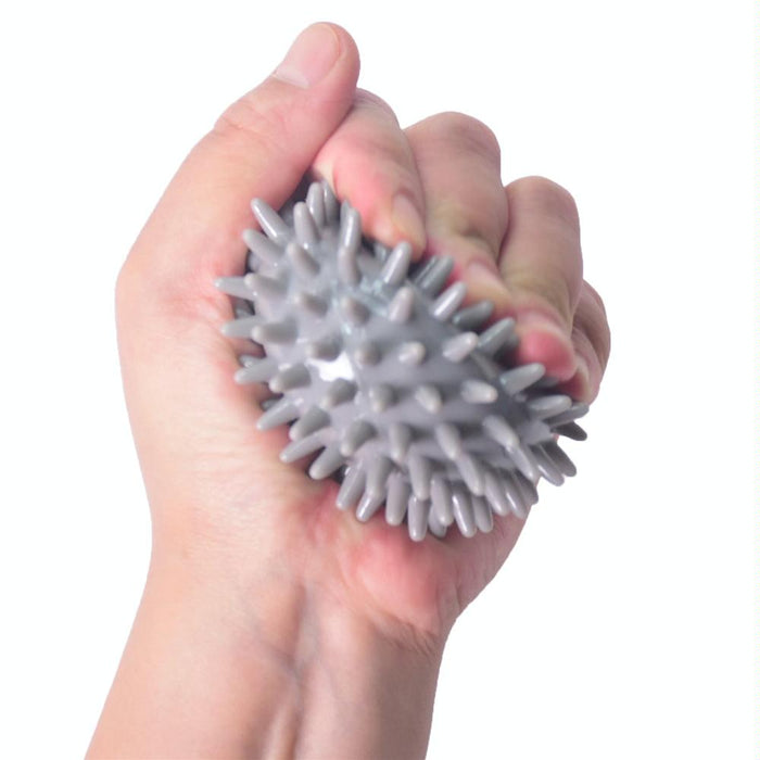 Tpr Grip Ball For Stroke Rehabilitation 5.5Cm With Rope Gray